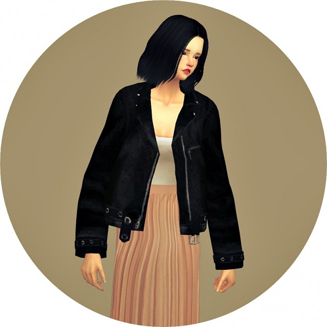 Sims 4 ACC Leather Jacket at Marigold