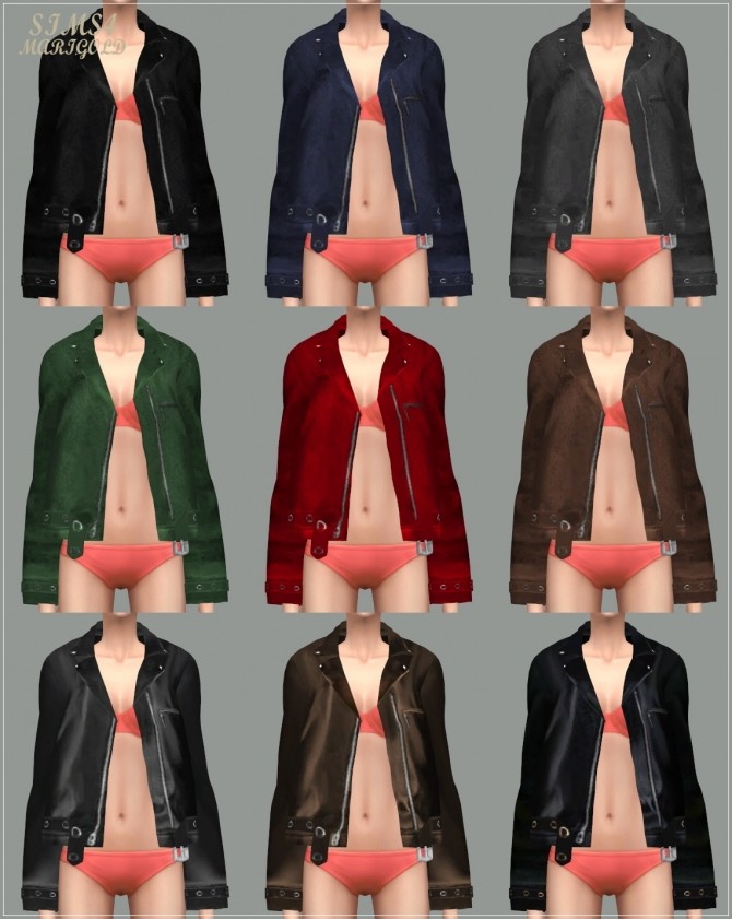 Sims 4 ACC Leather Jacket at Marigold