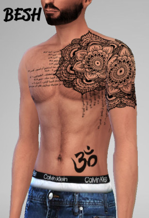 Tattoos for males at Besh