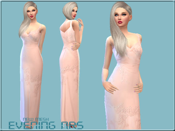 Sims 4 Evening dress Nr5 at Blue’s Glamour