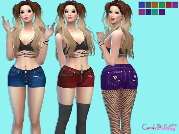 Sims 4 CandyDoll Fashion Shorts by DivaDelic06 at TSR