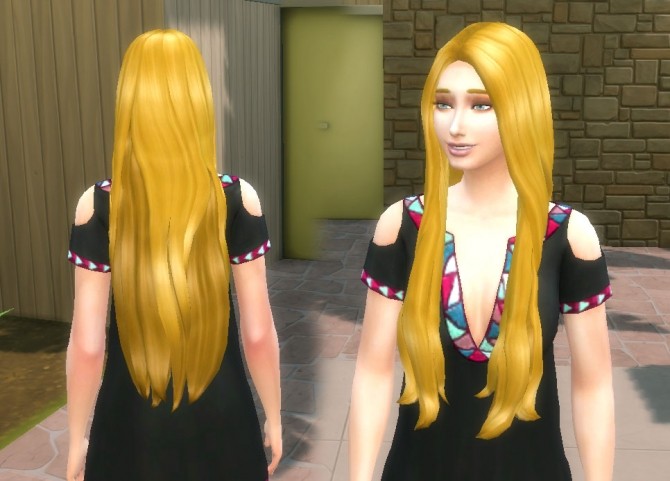 Sims 4 Revival hair edit at My Stuff