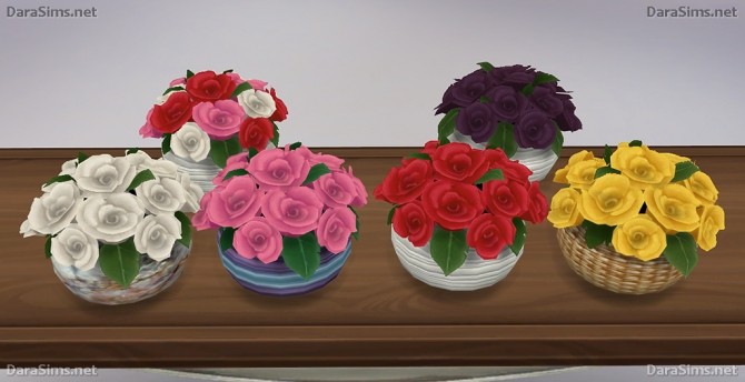Sims 4 Flowers Set at Dara Sims