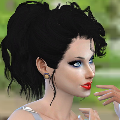Sims 4 Round earrings at Trudie55