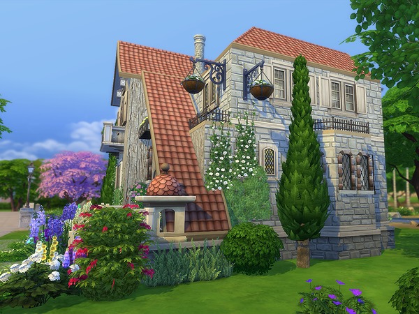 Sims 4 Clara Cottage by Ineliz at TSR