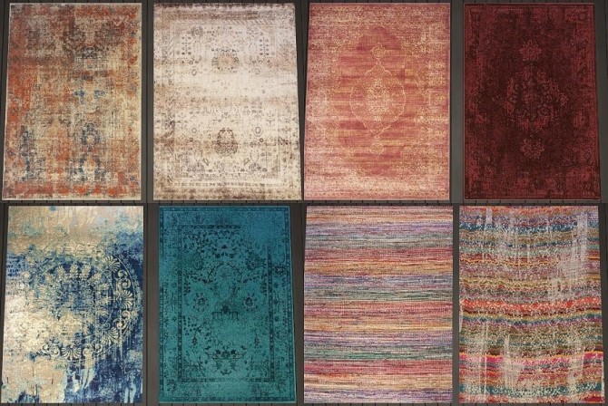 Sims 4 14 aged rugs by OM at Sims 4 Studio