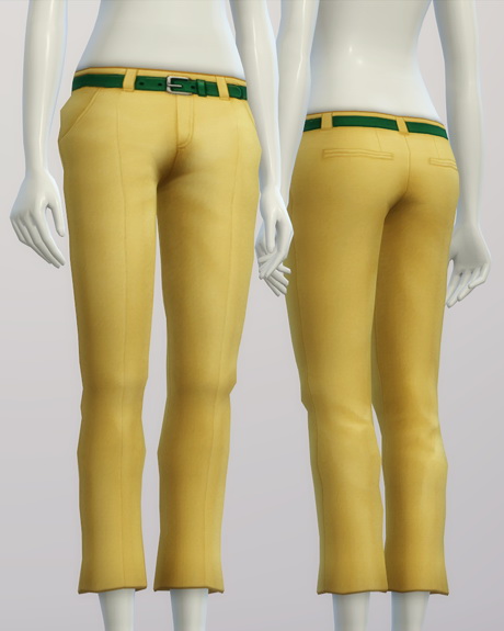 Sims 4 Basic slacks F 20 colors at Rusty Nail