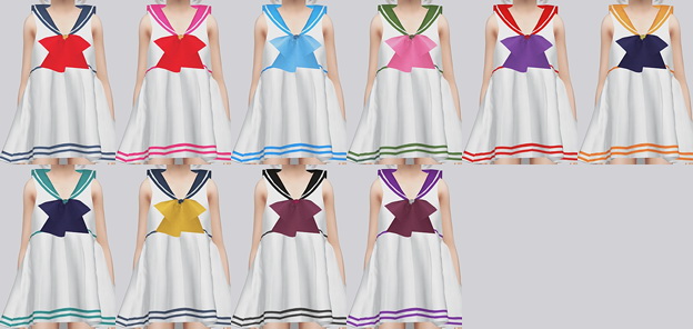 Sims 4 Sailormoon Dress For Child at Kalewa a
