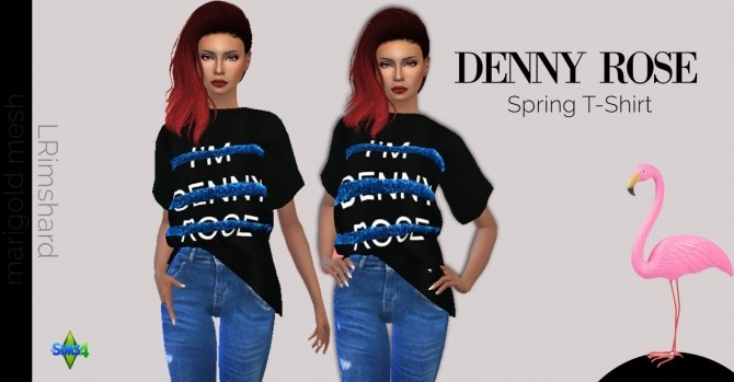 Sims 4 Denny Rose Spring Set at Rimshard Shop