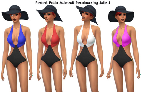 Sims 4 Perfect Patio Swimsuit Recolours at Julietoon – Julie J
