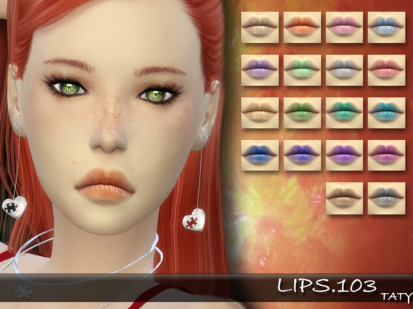 Sims 4 Lips 103 by tatygagg at TSR