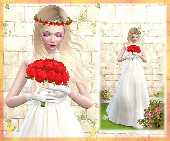 Sims 4 Give flowers poses at A luckyday