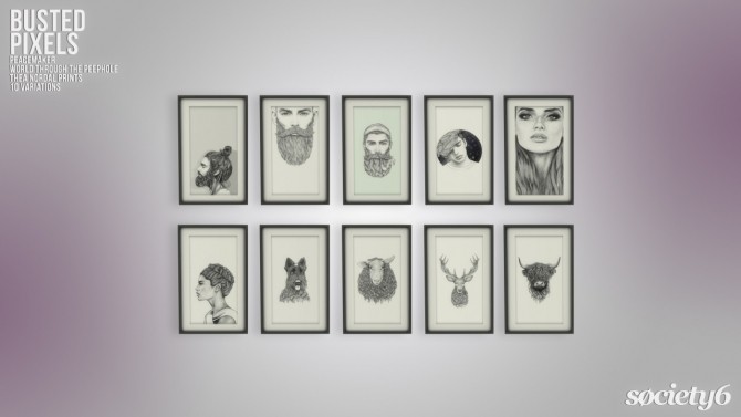 Sims 4 Peacemaker’s Thea Nordal Prints Society6 at Busted Pixels