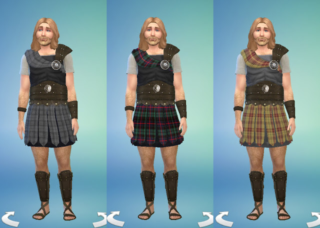 Sims 4 Celtic Mens Warrior Outfit by Anni K at Historical Sims Life
