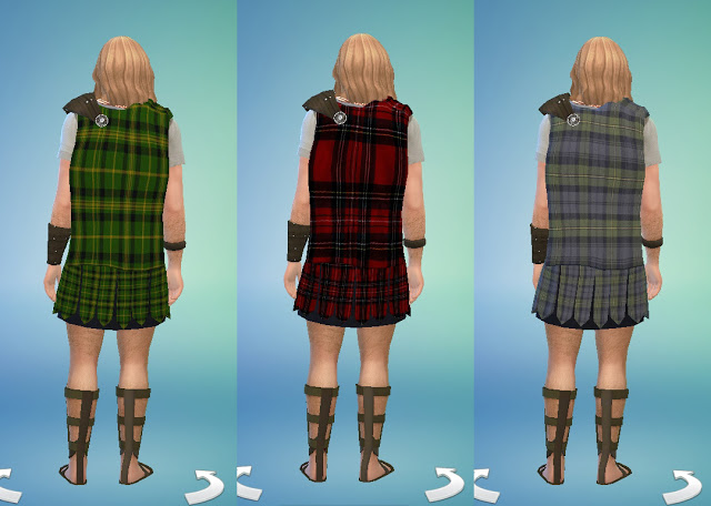 Sims 4 Celtic Mens Warrior Outfit by Anni K at Historical Sims Life