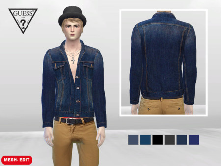 Daytona Outdoor Denim Jacket by McLayneSims at TSR » Sims 4 Updates