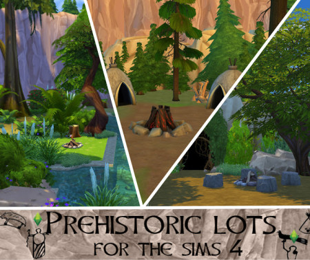 Prehistoric History Challenge Lots by Anni K at Historical Sims Life
