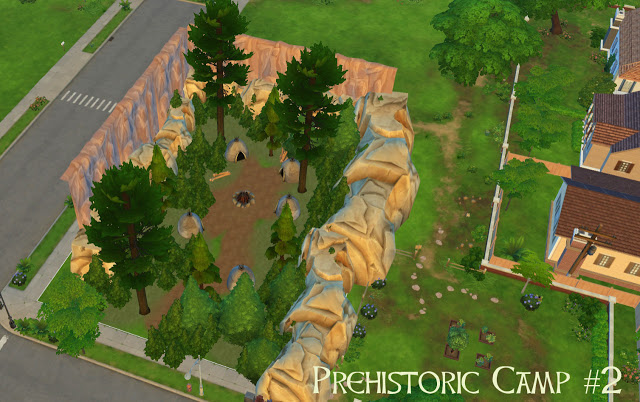 Sims 4 Prehistoric History Challenge Lots by Anni K at Historical Sims Life