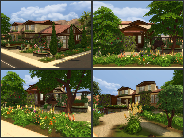 Sims 4 Mediterranean villa by Danuta720 at TSR