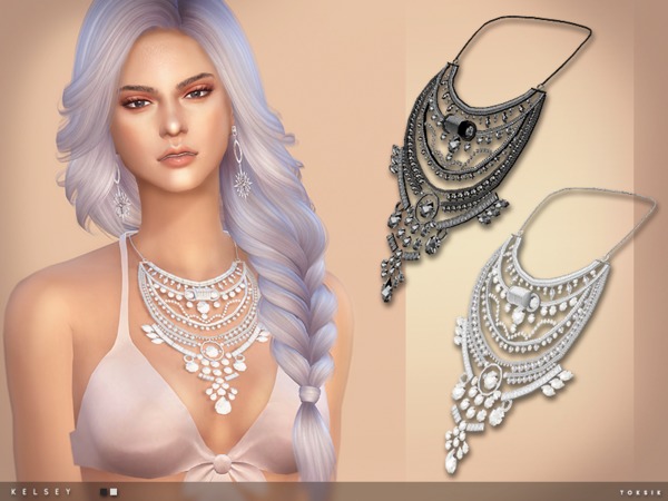 Sims 4 Kelsey Necklace by toksik at TSR