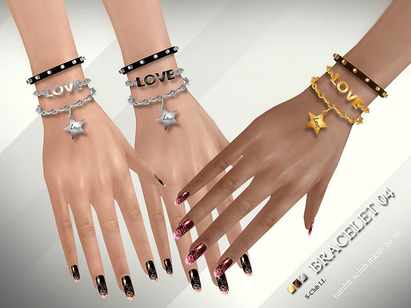 Sims 4 Bracelet N04 by S Club LL at TSR