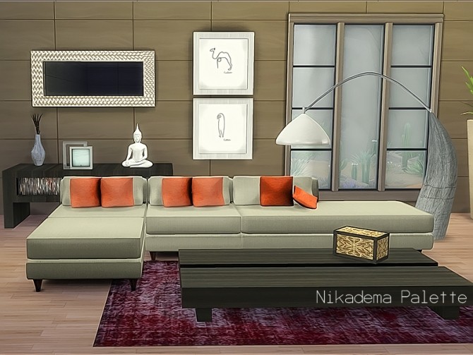 Sims 4 Palette Livingroom at Nikadema Designs