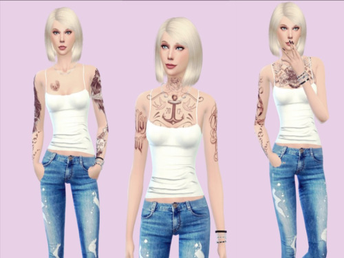 Sims 4 Body Tattoo V1 at Naddi