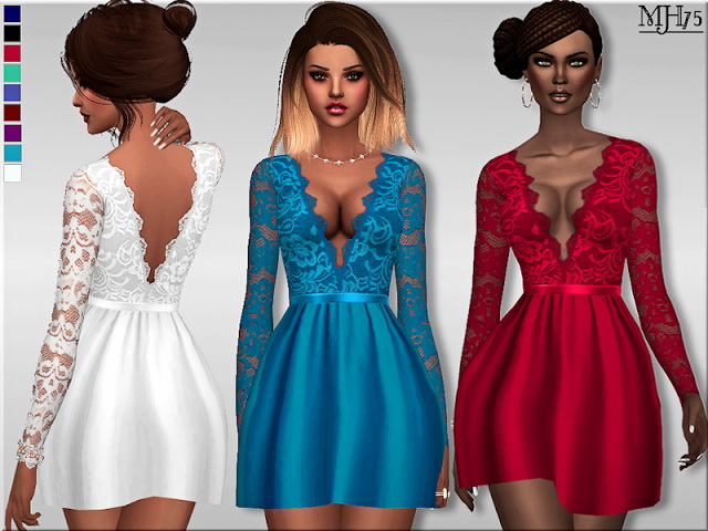 Sims 4 Lucky Little Dress by Margeh75 at Sims Addictions