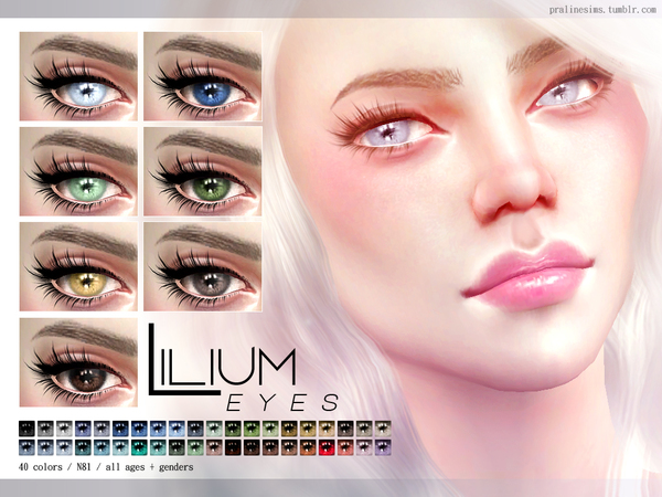 Sims 4 Lilium Eyes N81 by Pralinesims at TSR