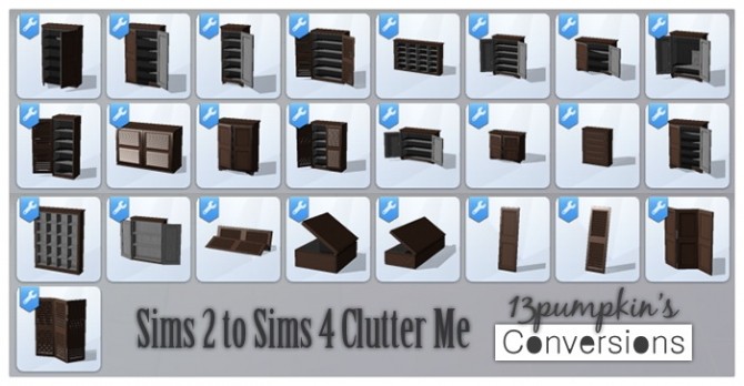 Sims 4 S2 to S4 Clutter Me conversions at 13pumpkin31