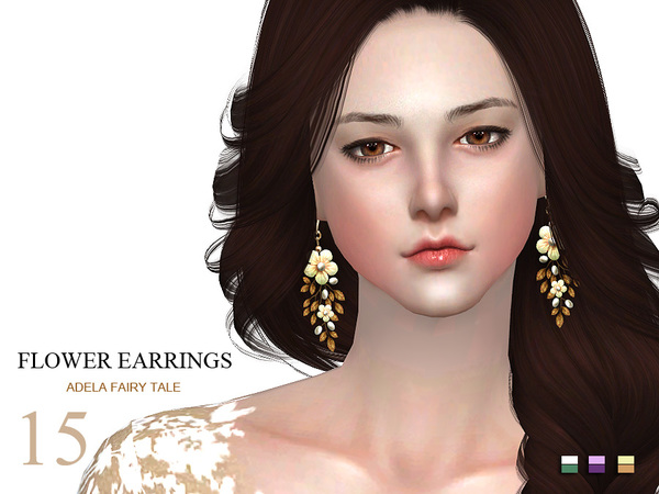 Sims 4 Earrings 15(f) by S Club LL at TSR