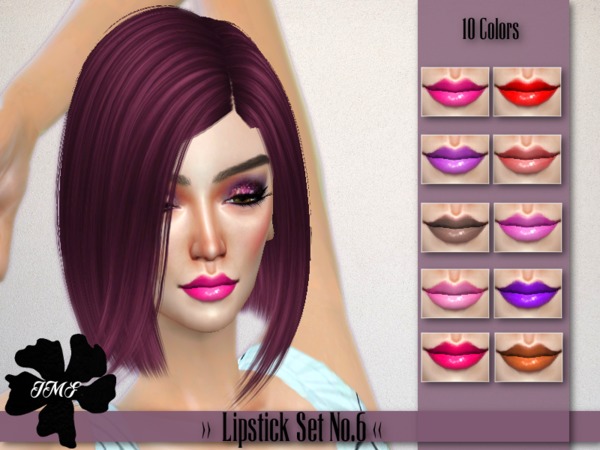 Sims 4 IMF Lipstick Set No.6 by IzzieMcFire at TSR
