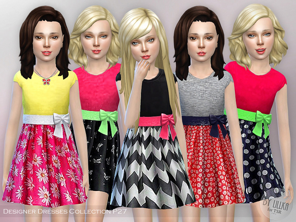 Sims 4 Designer Dresses Collection P27 by lillka at TSR