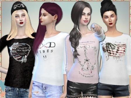 Wings Sweaters by Simlark at TSR » Sims 4 Updates