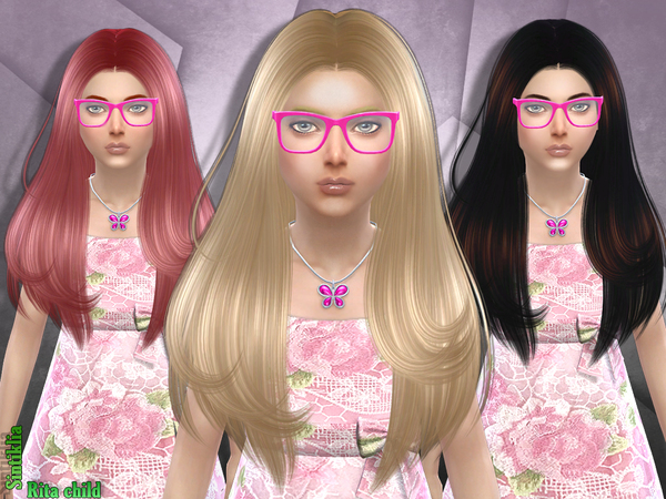Sims 4 Hair Rita child by Sintiklia at TSR