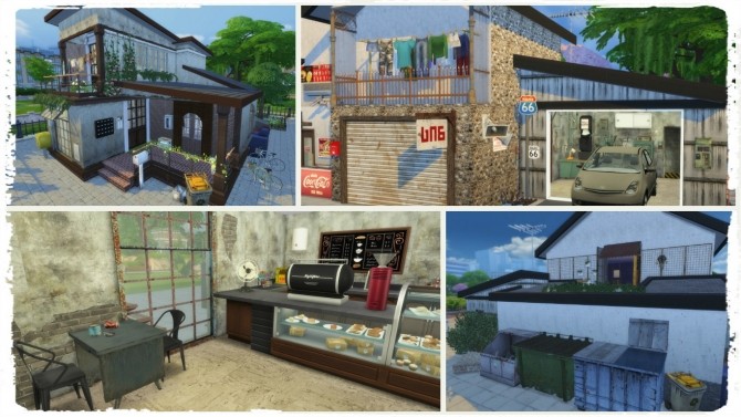 Sims 4 Gas Station at Dinha Gamer