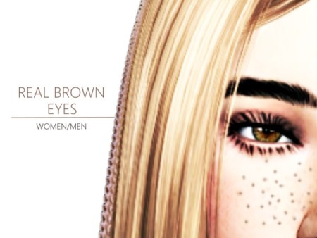 Real Brown Eyes by PINEAPPLEGIRL at TSR