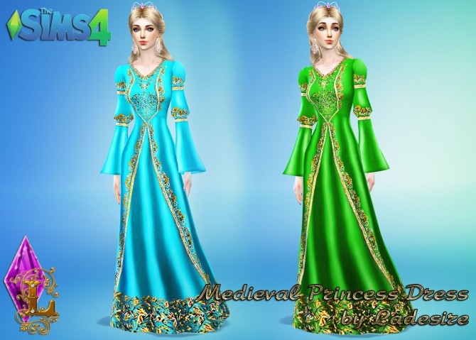 Sims 4 Medieval Princess Dress at Ladesire