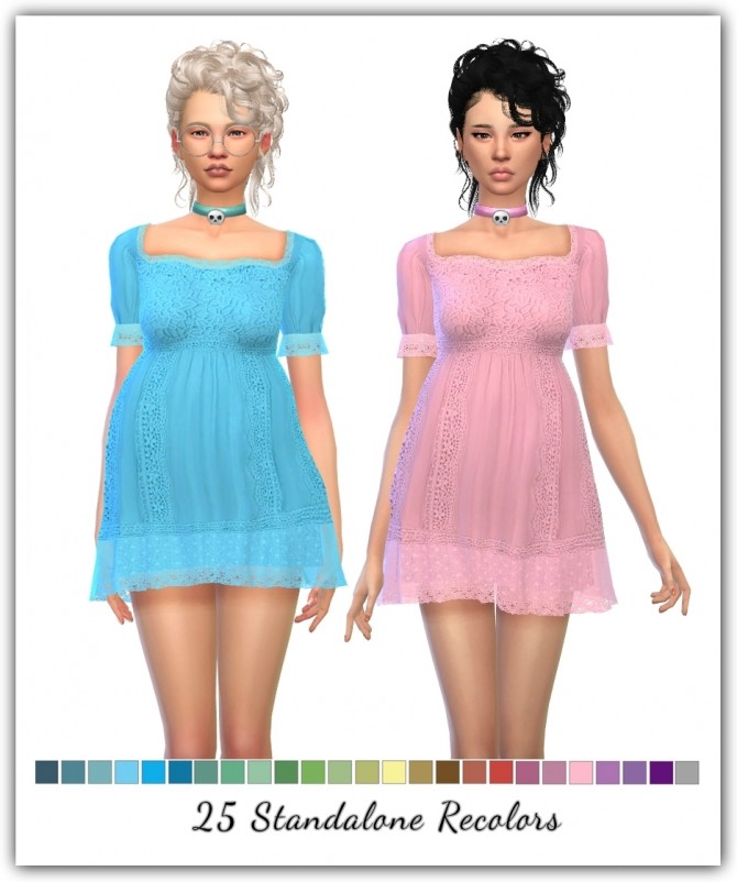 Sims 4 Sunset Dress Recolors at Maimouth Sims4