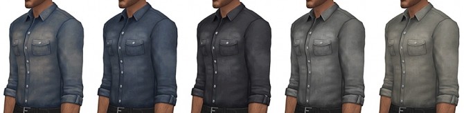 Sims 4 Denim Allure Shirt by Rope at Simsontherope