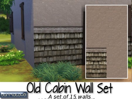 Old Cabin Wall Set by abormotova at TSR