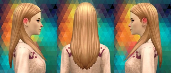 Sims 4 Hyena Hair V1 at Simduction