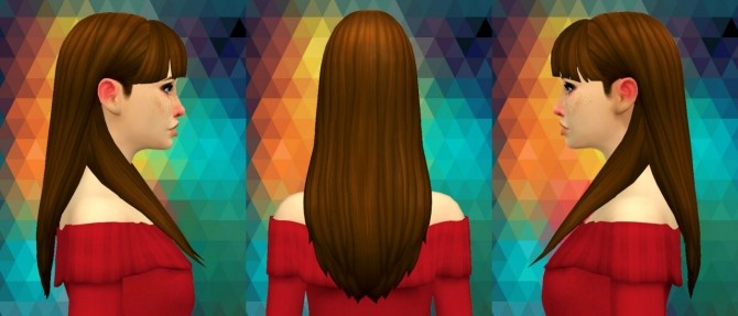 Sims 4 Hyena Hair V2 at Simduction