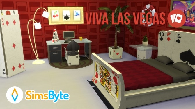 Sims 4 Viva Las Vegas set at Sims Byte