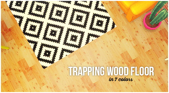 Sims 4 Trapping wood floor conversion at Lina Cherie