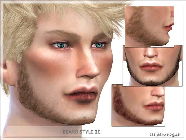 Sims 4 Beard Style 20 by Serpentrogue at TSR