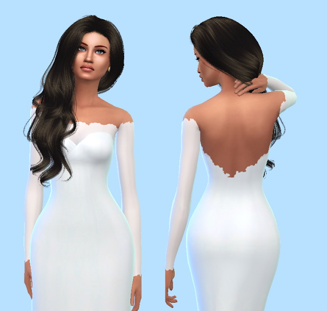 Sims 4 Satin Wedding Gowns at Sims Fashion01
