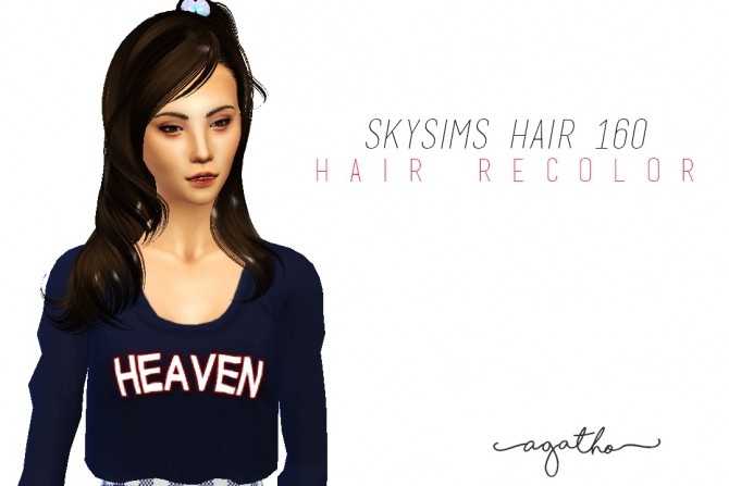 Sims 4 Skysims Hair 106 Recolor at Agatho Sims