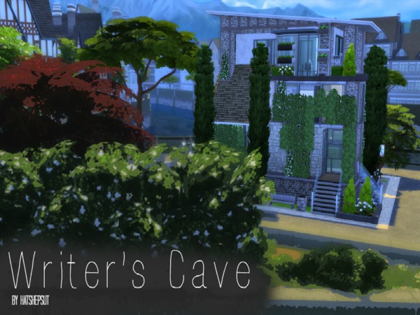 Sims 4 Writers Cave by Hasthepsut at TSR