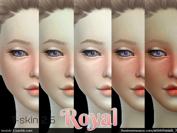 Sims 4 T Skin 2.5 ROYAL SKIN by tsminh 3 at TSR